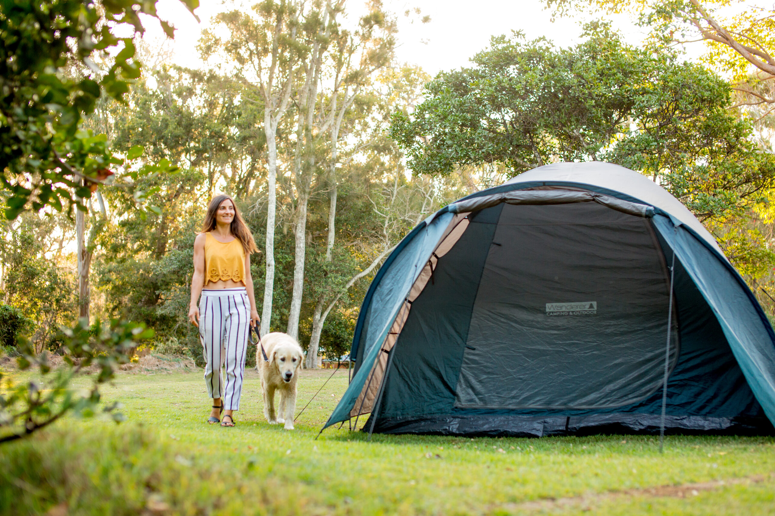 tent site at woolgoolga lakeside holiday park